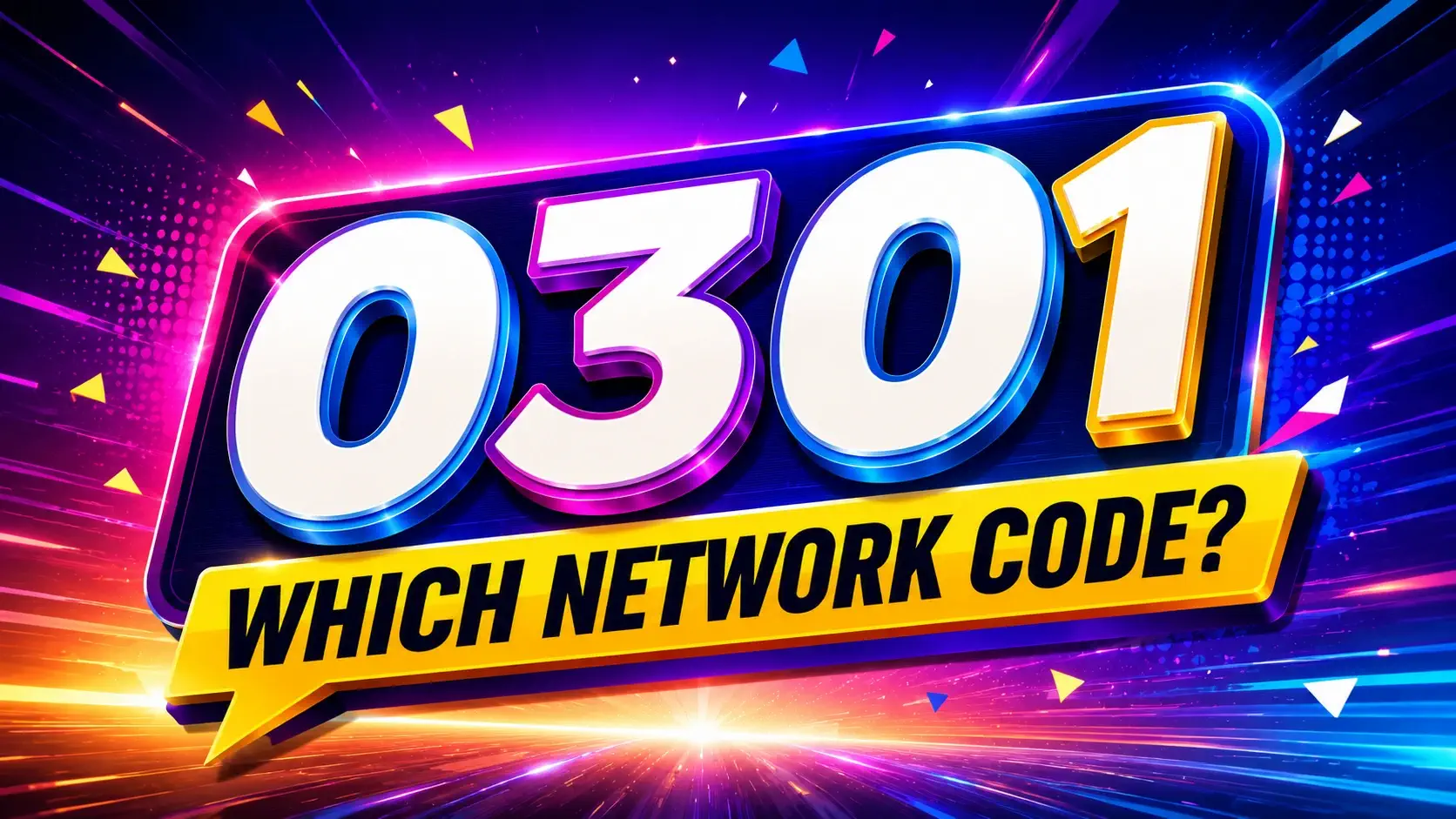0301 which network code in Pakistan