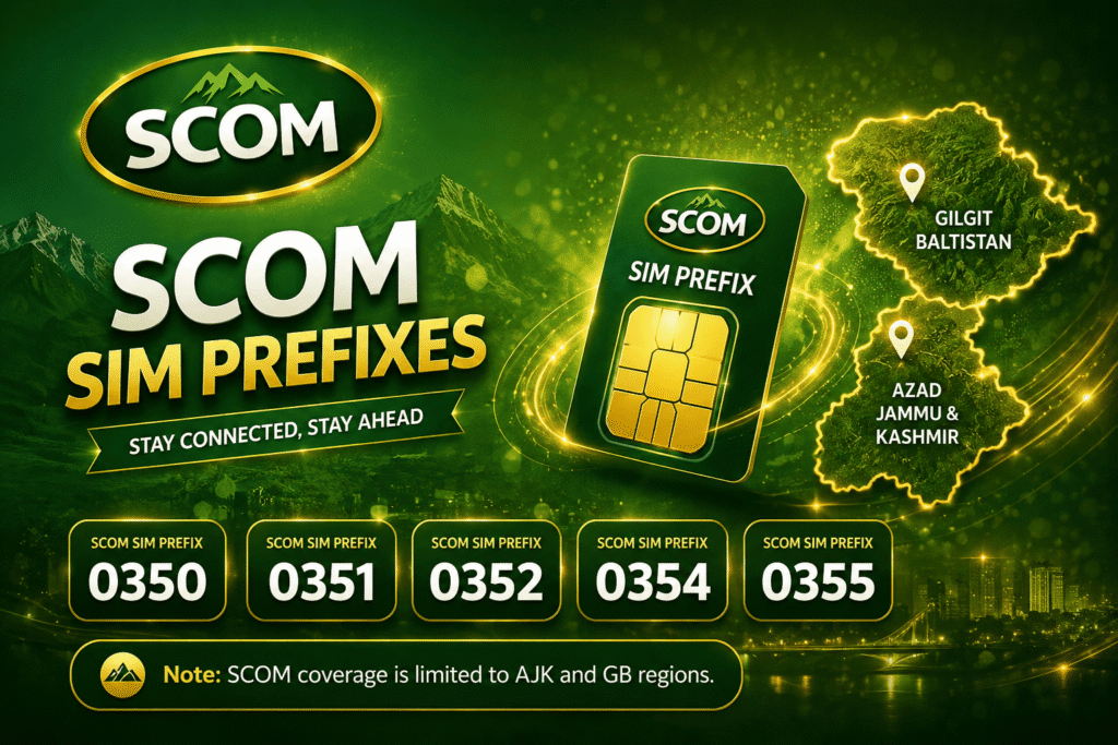 scom sim codes, scom sim prefixes