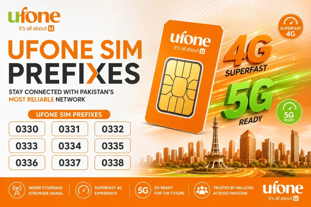 ufone sim prefixes